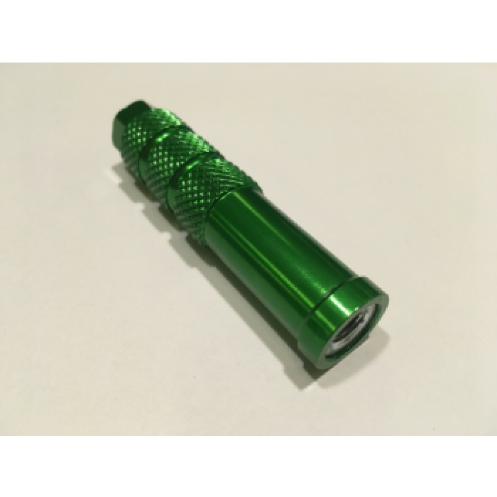 Hjul justeringsmutter grön 13mm nyckeltag